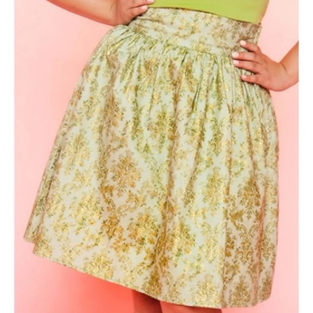 NWOT Pinup Couture x Heart of Haute Best Frocks Forever Cinderella PUG Skirt 1X - Picture 7 of 15